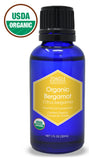 Zongle USDA Certified Organic Bergamot Essential Oil, Safe To Ingest, Citrus Bergamia, 1 oz