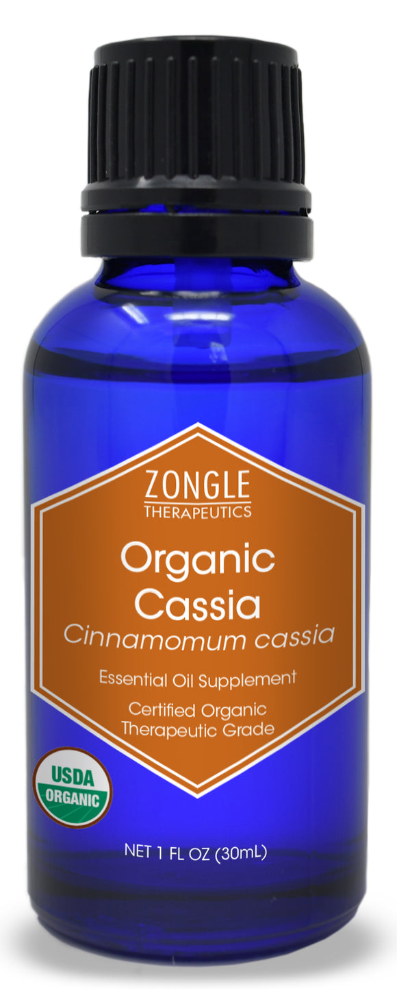 Zongle USDA Certified Organic Cassia Oil, China, Safe To Ingest, Cinnamomum Cassia , 1 oz